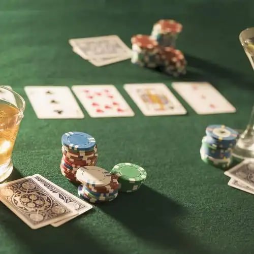 Live dealer blackjack table with multi-camera studio view